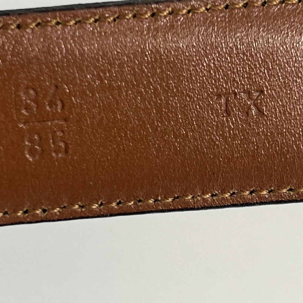 Trafalgar Belt Mens 32 Brown Croc Embossed Leather Western Dress Buckle USA